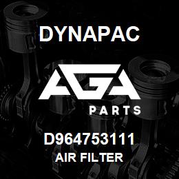 D964753111 Dynapac AIR FILTER | AGA Parts