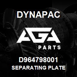 D964798001 Dynapac SEPARATING PLATE | AGA Parts