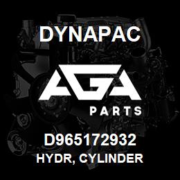 D965172932 Dynapac HYDR, CYLINDER | AGA Parts