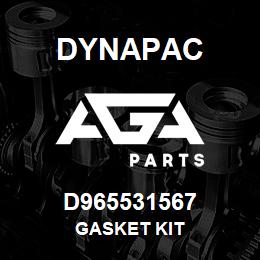 D965531567 Dynapac GASKET KIT | AGA Parts