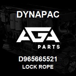 D965665521 Dynapac LOCK ROPE | AGA Parts