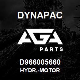 D966005660 Dynapac HYDR,-MOTOR | AGA Parts