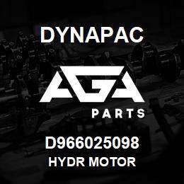 D966025098 Dynapac HYDR MOTOR | AGA Parts