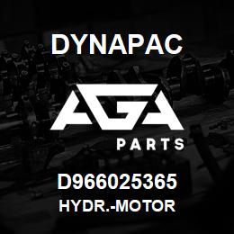 D966025365 Dynapac HYDR.-MOTOR | AGA Parts