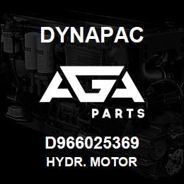 D966025369 Dynapac HYDR. MOTOR | AGA Parts