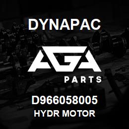 D966058005 Dynapac HYDR MOTOR | AGA Parts