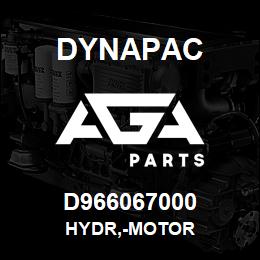 D966067000 Dynapac HYDR,-MOTOR | AGA Parts