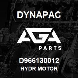 D966130012 Dynapac HYDR MOTOR | AGA Parts