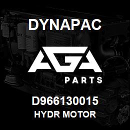 D966130015 Dynapac HYDR MOTOR | AGA Parts