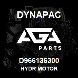 D966136300 Dynapac HYDR MOTOR | AGA Parts