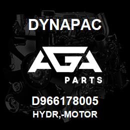 D966178005 Dynapac HYDR,-MOTOR | AGA Parts