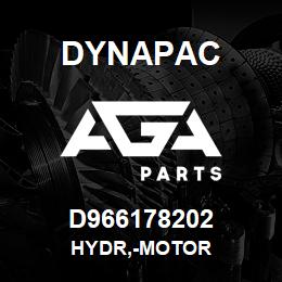 D966178202 Dynapac HYDR,-MOTOR | AGA Parts