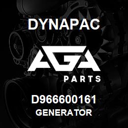 D966600161 Dynapac GENERATOR | AGA Parts