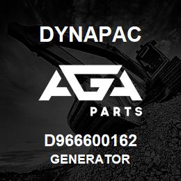 D966600162 Dynapac GENERATOR | AGA Parts