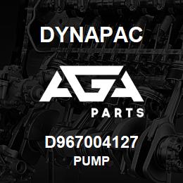 D967004127 Dynapac PUMP | AGA Parts