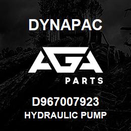 D967007923 Dynapac HYDRAULIC PUMP | AGA Parts