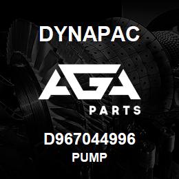 D967044996 Dynapac PUMP | AGA Parts