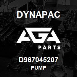 D967045207 Dynapac PUMP | AGA Parts