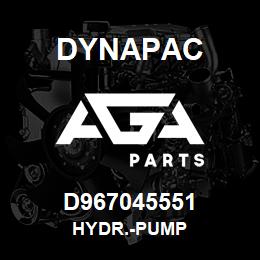 D967045551 Dynapac HYDR.-PUMP | AGA Parts