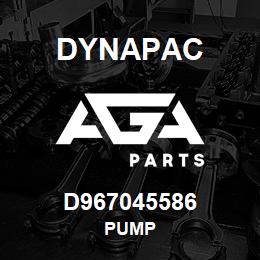 D967045586 Dynapac PUMP | AGA Parts