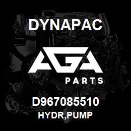 D967085510 Dynapac HYDR,PUMP | AGA Parts