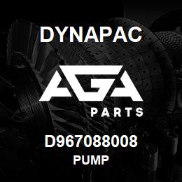 D967088008 Dynapac PUMP | AGA Parts