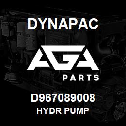 D967089008 Dynapac HYDR PUMP | AGA Parts