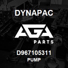 D967105311 Dynapac PUMP | AGA Parts