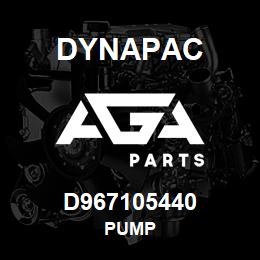 D967105440 Dynapac PUMP | AGA Parts