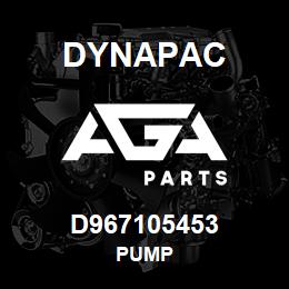 D967105453 Dynapac PUMP | AGA Parts