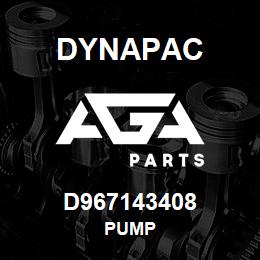 D967143408 Dynapac PUMP | AGA Parts