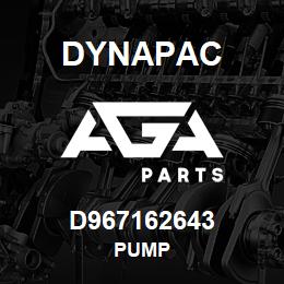 D967162643 Dynapac PUMP | AGA Parts