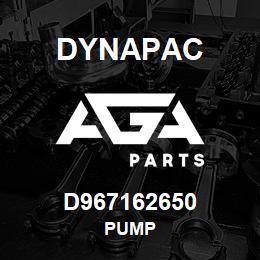 D967162650 Dynapac PUMP | AGA Parts