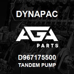 D967175500 Dynapac TANDEM PUMP | AGA Parts