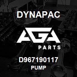 D967190117 Dynapac PUMP | AGA Parts