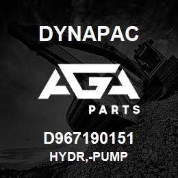 D967190151 Dynapac HYDR,-PUMP | AGA Parts