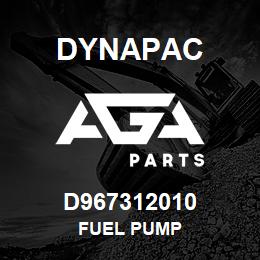 D967312010 Dynapac FUEL PUMP | AGA Parts