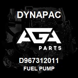 D967312011 Dynapac FUEL PUMP | AGA Parts