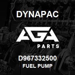 D967332500 Dynapac FUEL PUMP | AGA Parts