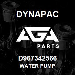 D967342566 Dynapac WATER PUMP | AGA Parts