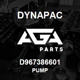 D967386601 Dynapac PUMP | AGA Parts