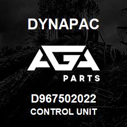 D967502022 Dynapac CONTROL UNIT | AGA Parts