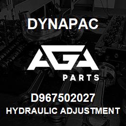 D967502027 Dynapac HYDRAULIC ADJUSTMENT DEVICE | AGA Parts