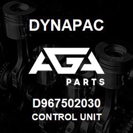 D967502030 Dynapac CONTROL UNIT | AGA Parts