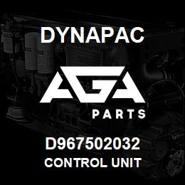 D967502032 Dynapac CONTROL UNIT | AGA Parts