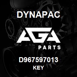 D967597013 Dynapac KEY | AGA Parts