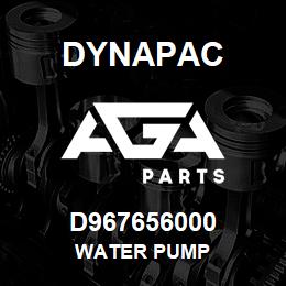 D967656000 Dynapac WATER PUMP | AGA Parts