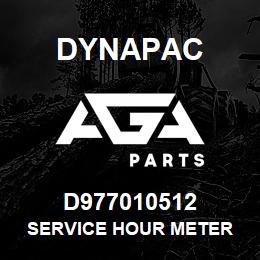 D977010512 Dynapac SERVICE HOUR METER | AGA Parts