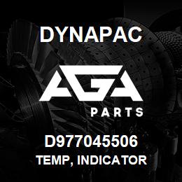 D977045506 Dynapac TEMP, INDICATOR | AGA Parts