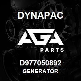 D977050892 Dynapac GENERATOR | AGA Parts